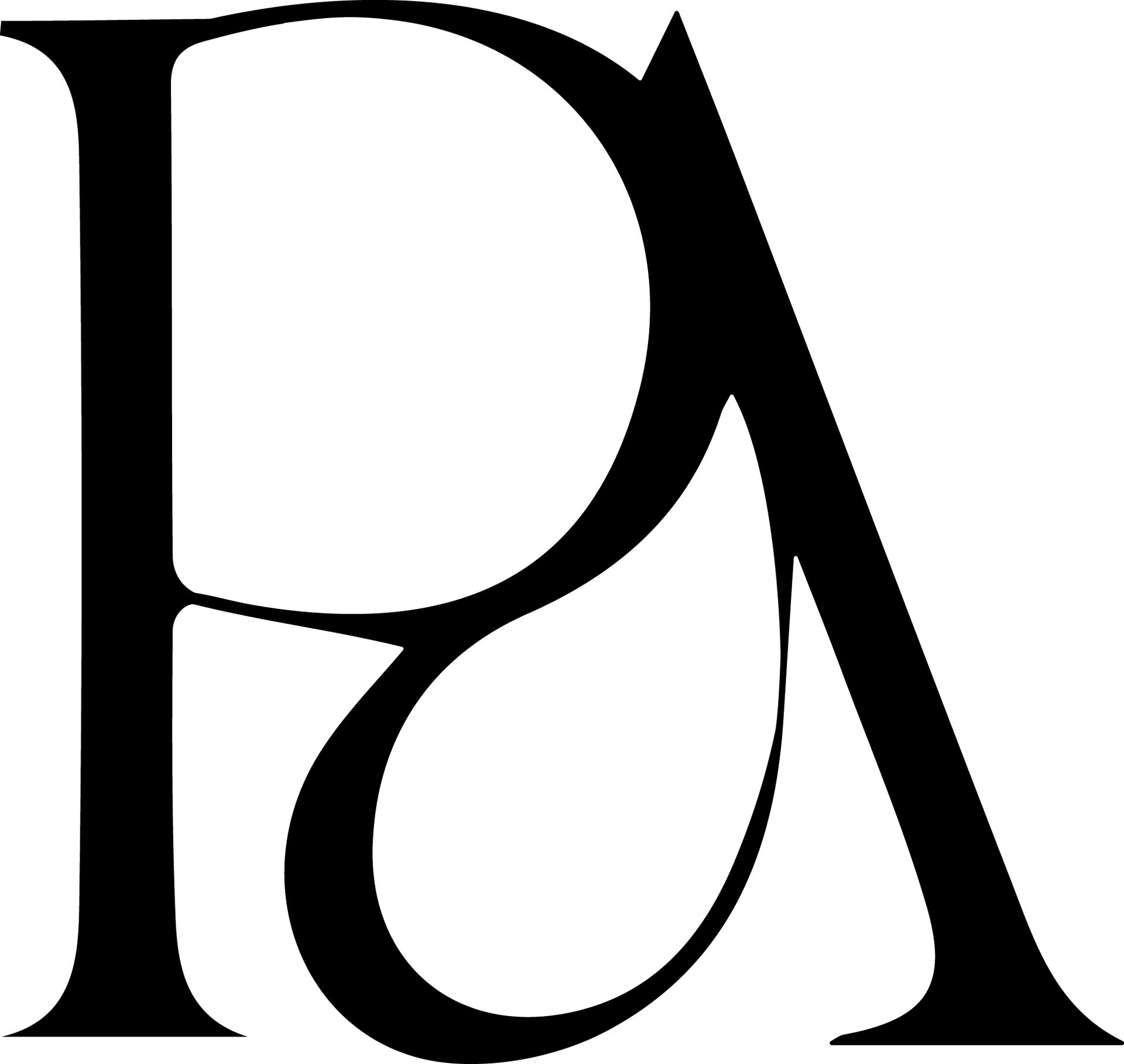 Petite Aesthetics logo in black on white background representing clean brand identity for leggings and sports bra designed for petite women